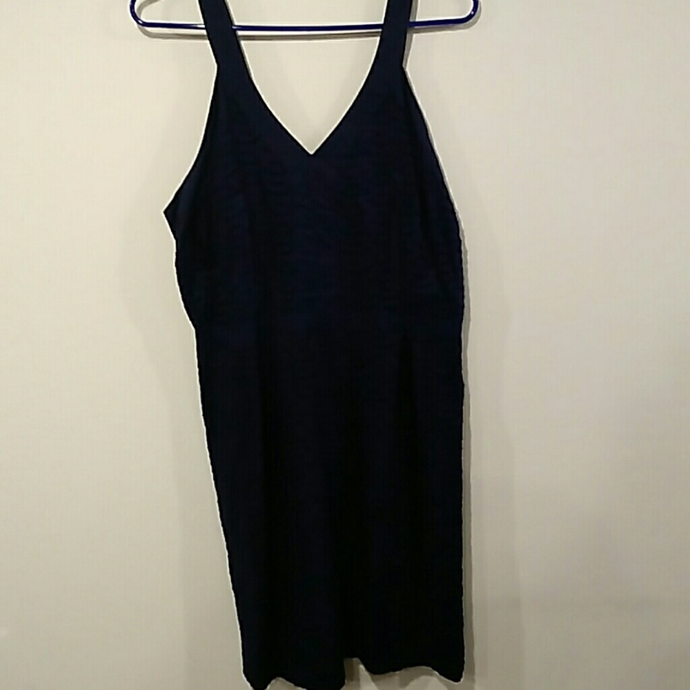 Navy halter dress